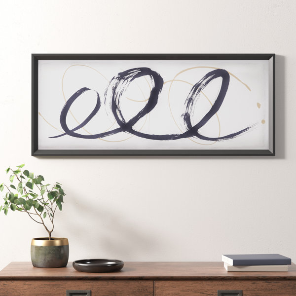 Orren Ellis Abstract Ambit Framed Glass Wall Art Wayfair